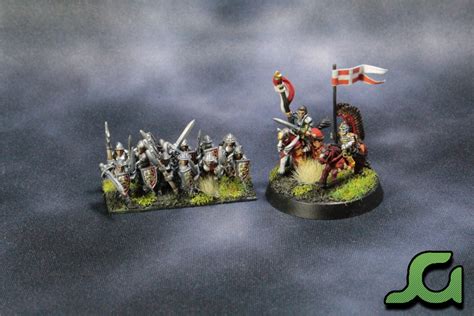 Warmaster Bretonnia Army Men At Arms And Banner Hero Roll To Hit