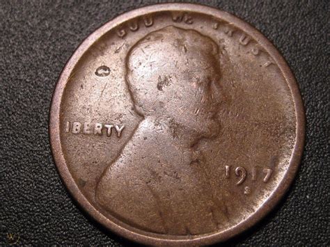 Error Coin 1917 S Lincoln Wheat Penny Missing The L In Liberty A