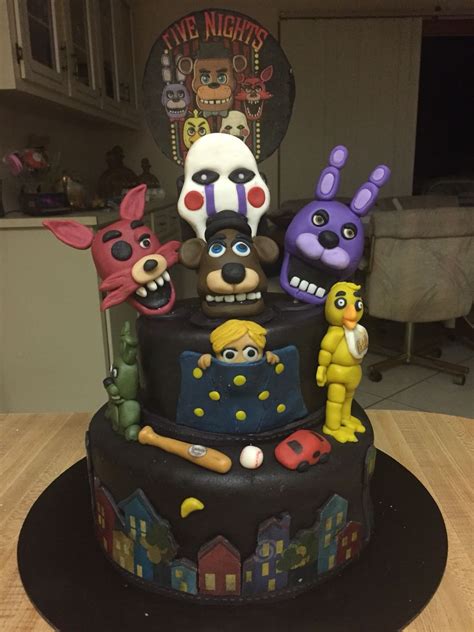 Five Night S At Freddy S Birthday Cake Fnaf Cakes Birthdays Fnaf 92928 Hot Sex Picture