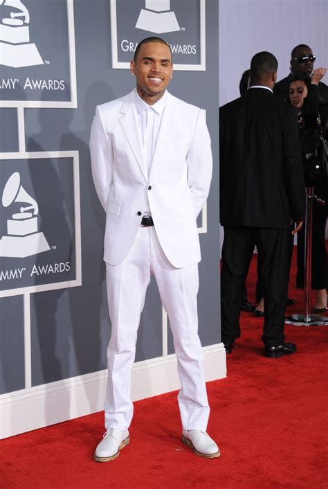 Grammys 2013 Who Wore What Grammys 2013 Chris Brown Pictures Who