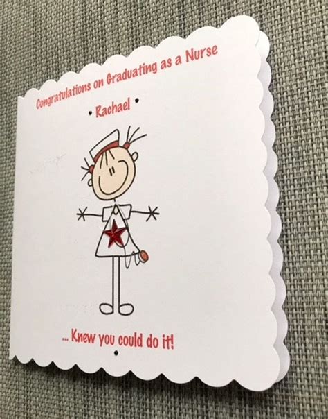 Congratulations Nurse Graduation Card Handmade And Etsy