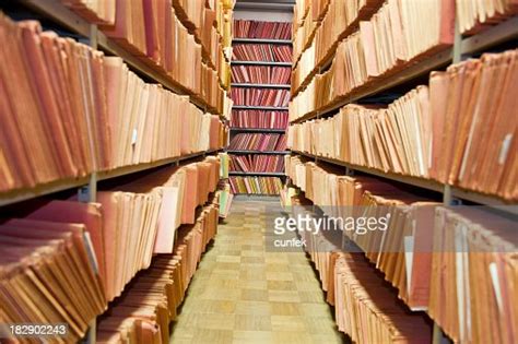 Old Files Stacked On Library Shelves High Res Stock Photo Getty Images