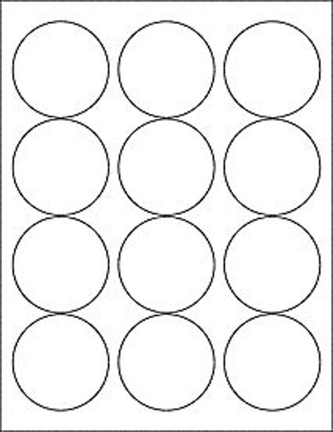 Simply print the document or you can open it to your word application. round printable label packaging white matte label sheet ...