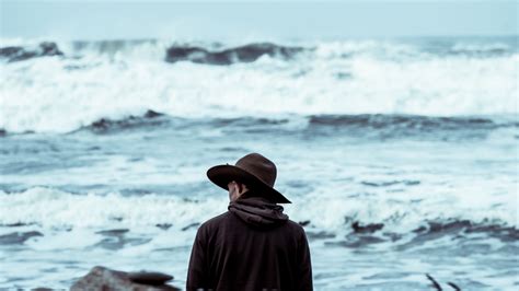 картинки человек пляж море берег воды океан в одиночестве мужской Размышление Берег