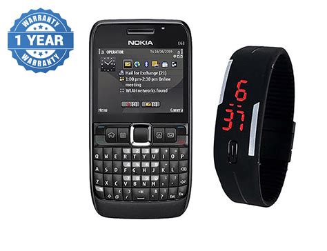 Buy Combo Refurb Nokia E63 Led Watch Good Condition 3 Months