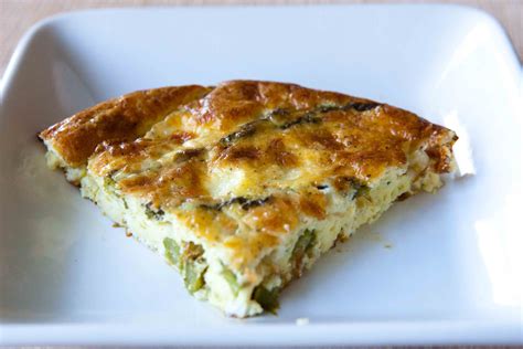 Crustless Asparagus And Cheese Quiche Teacher Chef