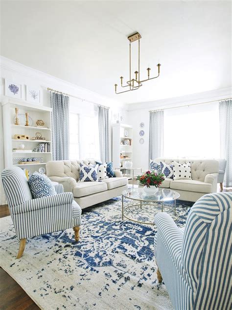 25 Ways To Update Your Home In 2020 In 2020 Blue And White Living