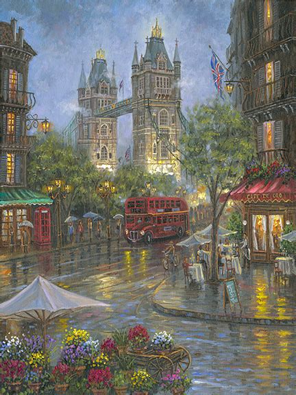 Rainy Days Of London By Robert Finale Cv Art And Frame