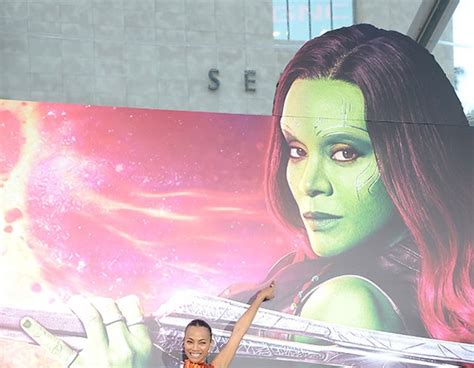 Zoe Saldana From Guardians Of The Galaxy Vol 2 World Premiere E News