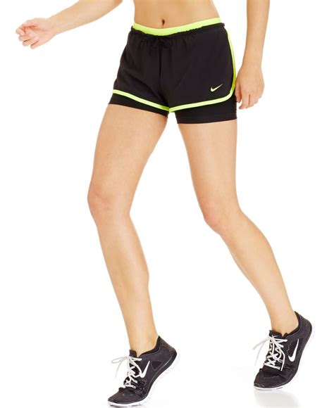 Nike Full Flex 2 In 1 Dri Fit Compression Shorts In Black Lyst