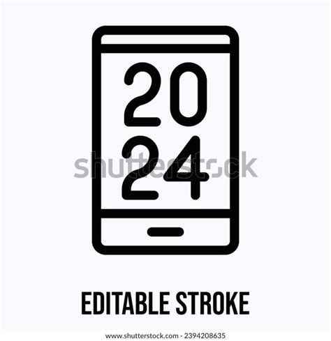 2024 Text Mobile Phone Smartphone Vector Stock Vector Royalty Free