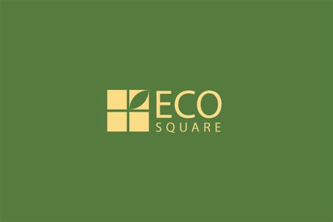 Every website needs a title, and you can display the title on your website as text or as a logo image. Logo: Eco Square | Logorium.com