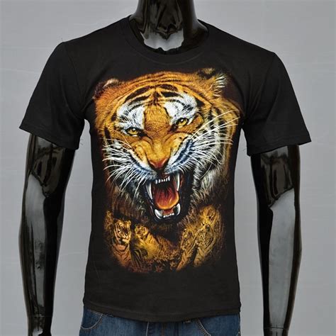 Aliexpress Com Buy Summer Men Casual D T Shirt Tiger Shirts