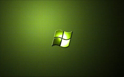 Windows Olive Logo Artwork Metal Grid Background Windows Logo