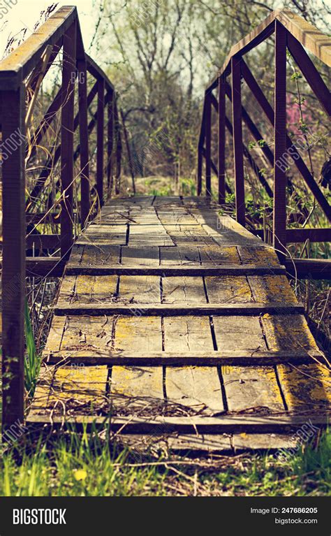 Old Wooden Bridge Image And Photo Free Trial Bigstock