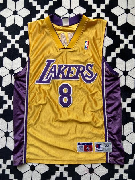 Vintage Vintage Kobe Bryant Los Angeles Lakers 8 Authentic Champion