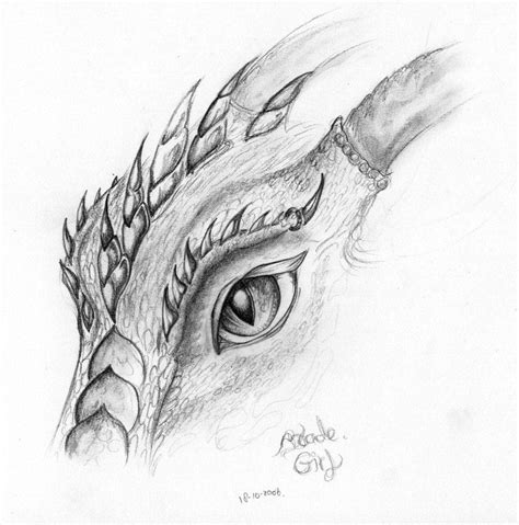 Dragon Eye Pencil Drawing