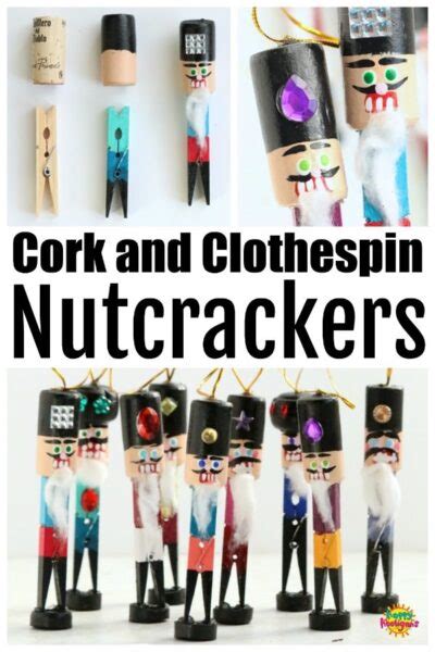 Cork And Clothespin Nutcracker Ornament Happy Hooligans