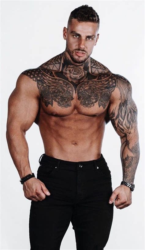 tattoos mens body tattoos hot guys tattoos hairy men bearded men fitness model mens