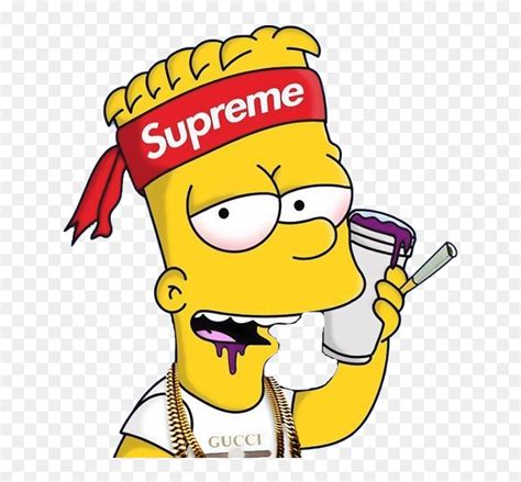 Bart Simpson Supreme Png Cartoon Png Supreme Logo Png Bart Simpson