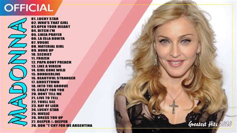 Madonna Very Best Nonstop Playlist 2020 Madonna Greatest Hits Full