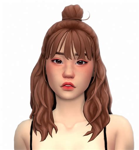 Sims 4 Maxis Match Cc Hair With Bangs Flighthigher