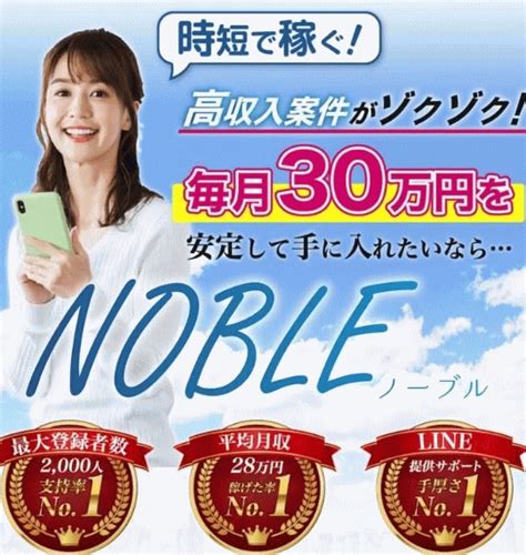 Noble（ノーブル） 口コミ 副業 口コミ広場 目指せ日本最大級！