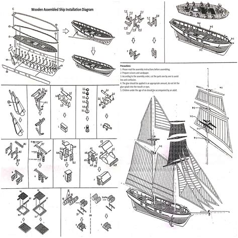 Wooden Scale Model Ship Assembly Model Kits Classical Free Nude My