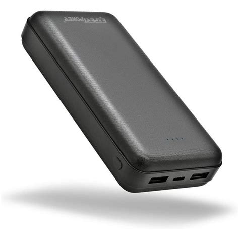 20000mah ultra slim portable charger external battery pack usb c 2 input and 2 output power bank