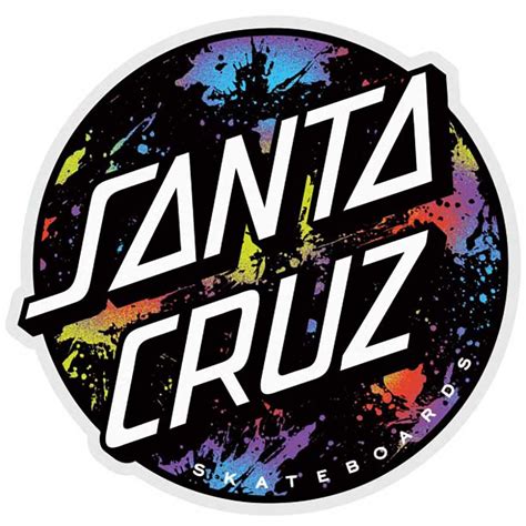 Santa Cruz Dot Splatter Sticker 3 Socal Skateshop