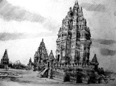 Sketsa Candi Prambanan