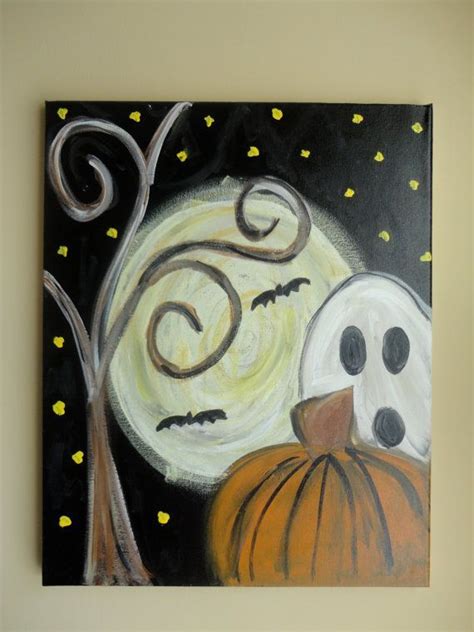 Easy Halloween Canvas Painting Ideas For Kids
