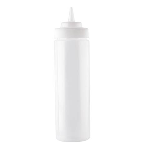 Clear Widemouth Squeeze Bottle 24oz