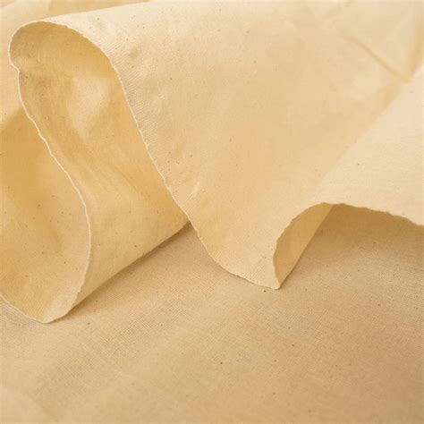 100 Natural Calico Cotton Unbleached Crafting Fabric Medium Weight