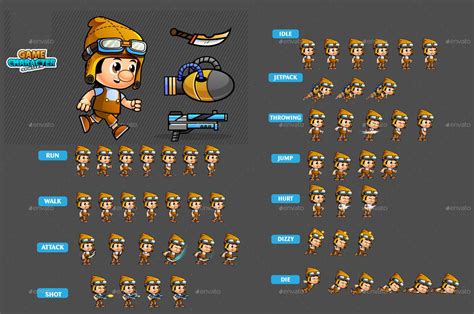 2d Game Character Sprites 256 Game Character Video Game Characters