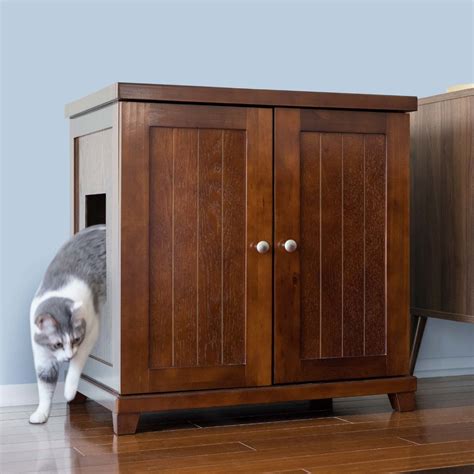 Cat Litter Box Furniture And Cabinets Modern Designs The Refined Feline