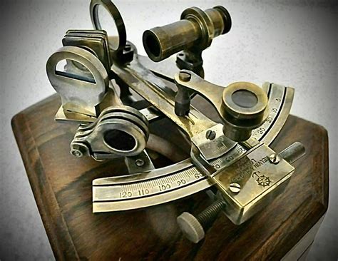 collectible brass sextant in wooden box nautical brass etsy uk wooden boxes nautical ts
