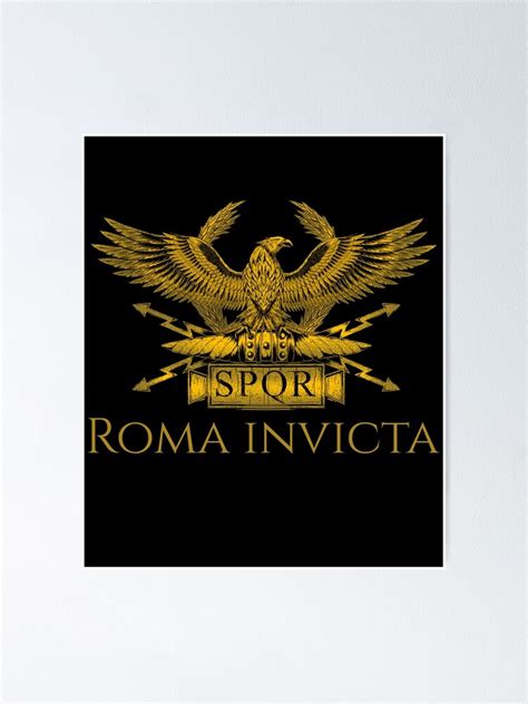 Roma Invicta Legionär Aquila Motivierende Antike Rom Spqr Eagle