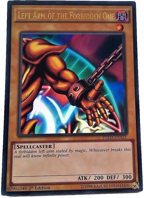 Yu Gi Oh Exodia The Forbidden One Complete Five Card Set Toptoy