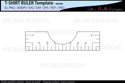 T-Shirt Alignment ruler svg / Shirt Ruler Printable (1181640) | Other