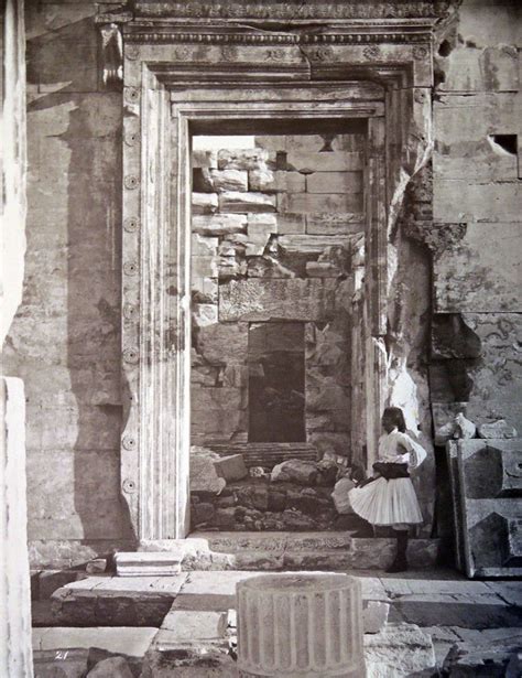 North Gate Of The Erechtheion Acropolis Athens 1869 Artistwilliam