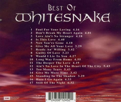 Whitesnake Best Of Whitesnake Cd Jpc