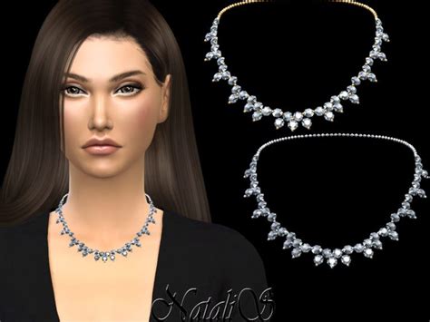 Natalisdiamond Cluster Necklace The Sims 4 Catalog