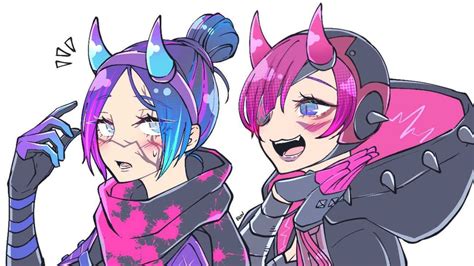 Wraith And Wattson By Artist Bun02gaw02 Apexlegends