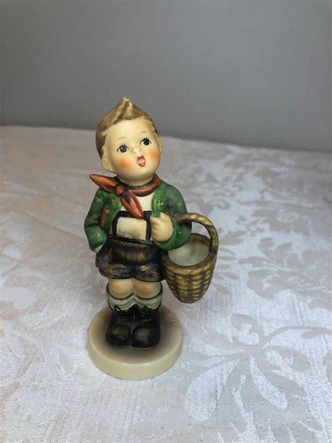 Vintage Goebel Hummel Figurine Village Boy Etsy In