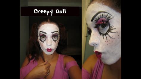 Halloween Doll Face Makeup Tutorial Youtube