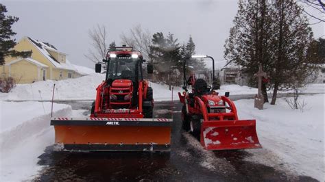 Me Wifeythe Kubota Bx25d And 5740 Snow Clearing Youtube