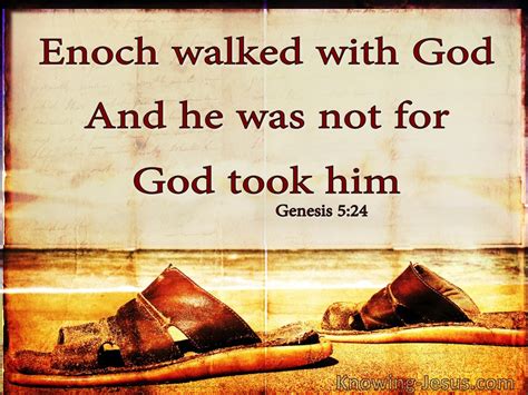 Genesis 524 Enoch Walked With God And Was Brown