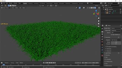 How To Make A Realistic Grass In Blender 290 Youtube