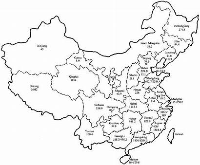 China Map Coloring Printable Maps Province Line